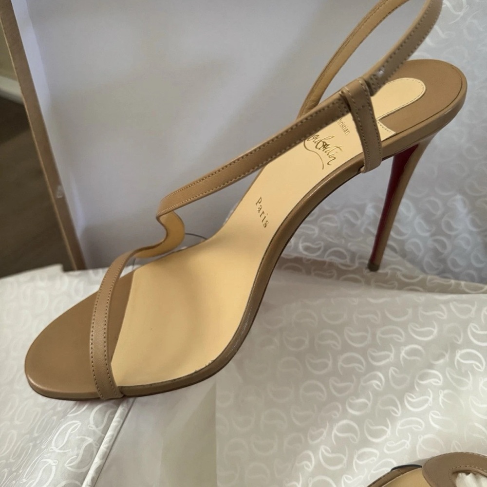 Christian Louboutin Tan Heels